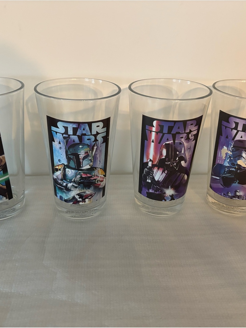 Star Wars Glass Tumbler Set of 4- Clear